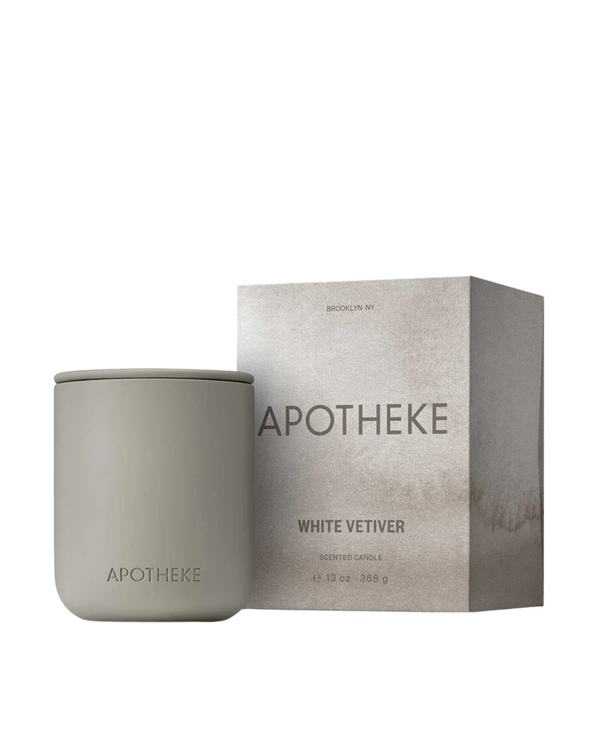 White Vetiver Reed 2-Wick Ceramic Candle