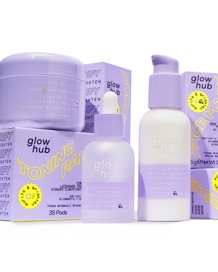 Glow Hub Purify and Brighten Super Face Serum in packaging