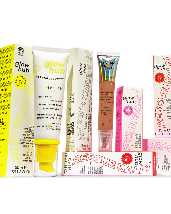 Glow Hub SPF Face Cream with other sunscreen products