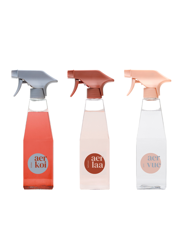 Cleaner Trio Starter Set -  Kitchen, Bathroom & Glass Cleaner